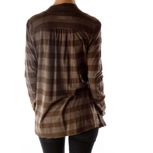 Splendid Brown Striped Cardigan - Picture 3 of 3